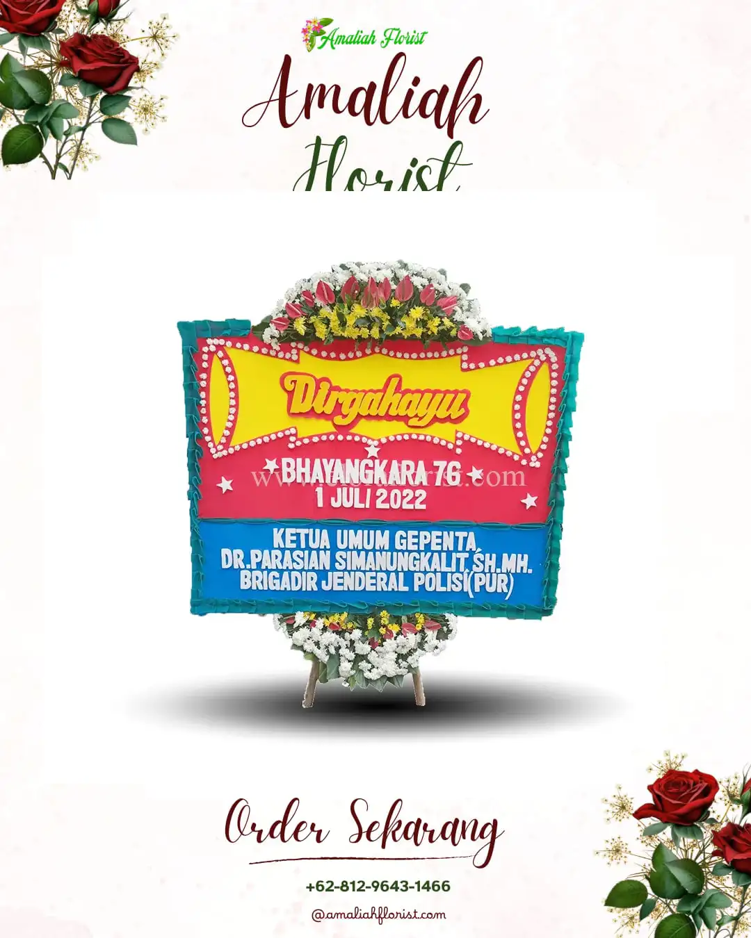 Papan Bunga HUT Ulang Tahun Panyabrangan